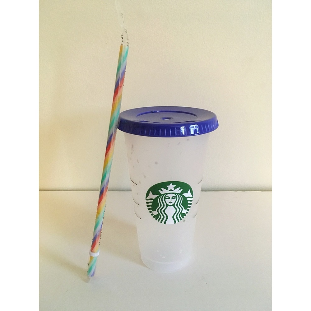 NWT Starbucks Reusable Confetti Color Changing Cold Cup (2020)